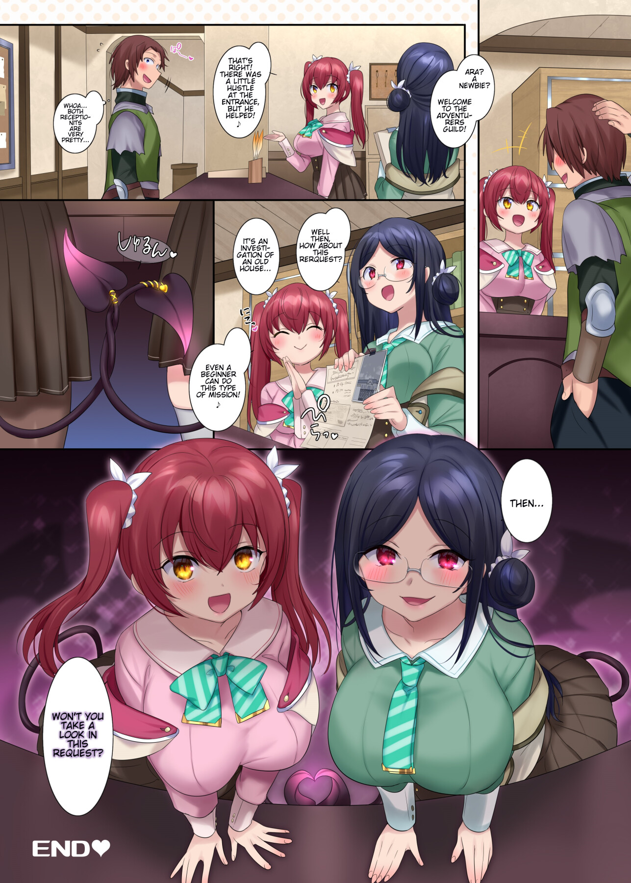 Hentai Manga Comic-The Adventurer Guild's Receptionist-Read-34